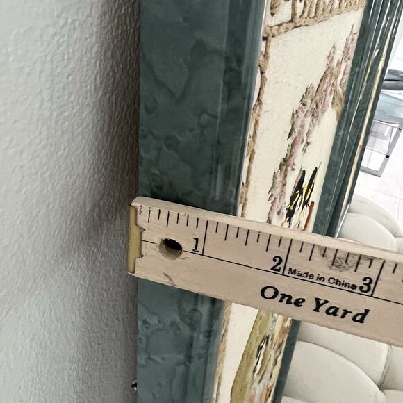 Vintage 1980s Japanese Antique Needlepoint Framed Wall Art Hand Stitched Framed - Picture 12 of 12